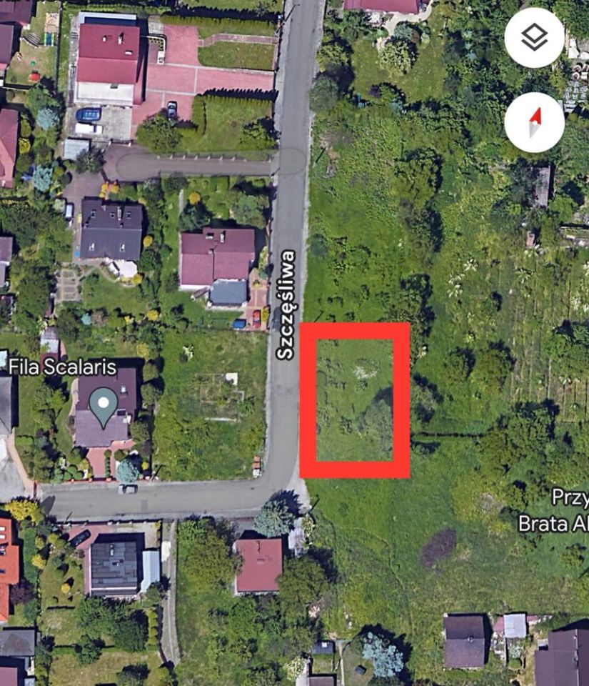 Działka budowlana Kraków Podgórze Duchackie, ul. Szczęśliwa