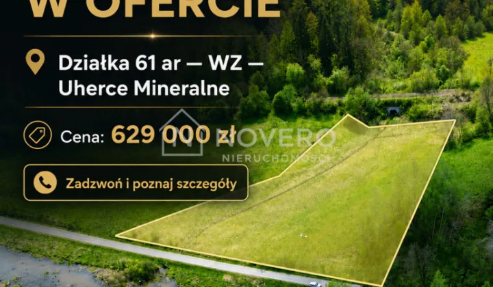 Działka budowlana Uherce Mineralne