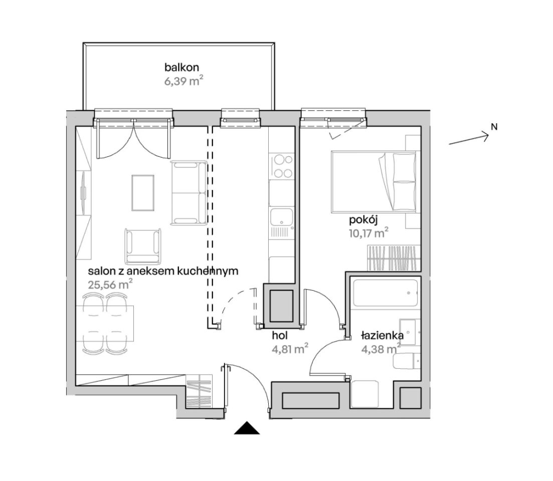 Mieszkanie 2-pokojowe Poznań Starołęka, ul. Unii Lubelskiej. Zdjęcie 7