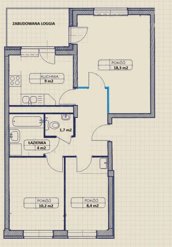 Mieszkanie 3-pokojowe Lublin Czechów Południowy, ul. Organowa. Zdjęcie 14