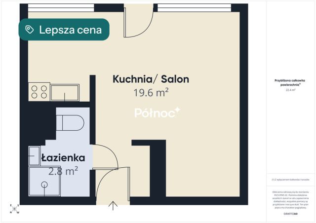 Mieszkanie 1-pokojowe Białystok Piaski, ul. Jerzego Waszyngtona. Zdjęcie 10