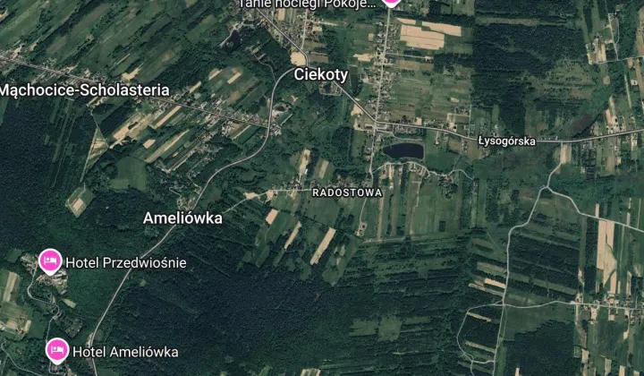 Działka budowlana Ciekoty, ul. Radostowa