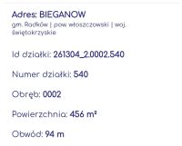 Działka budowlana Bieganów. Zdjęcie 3