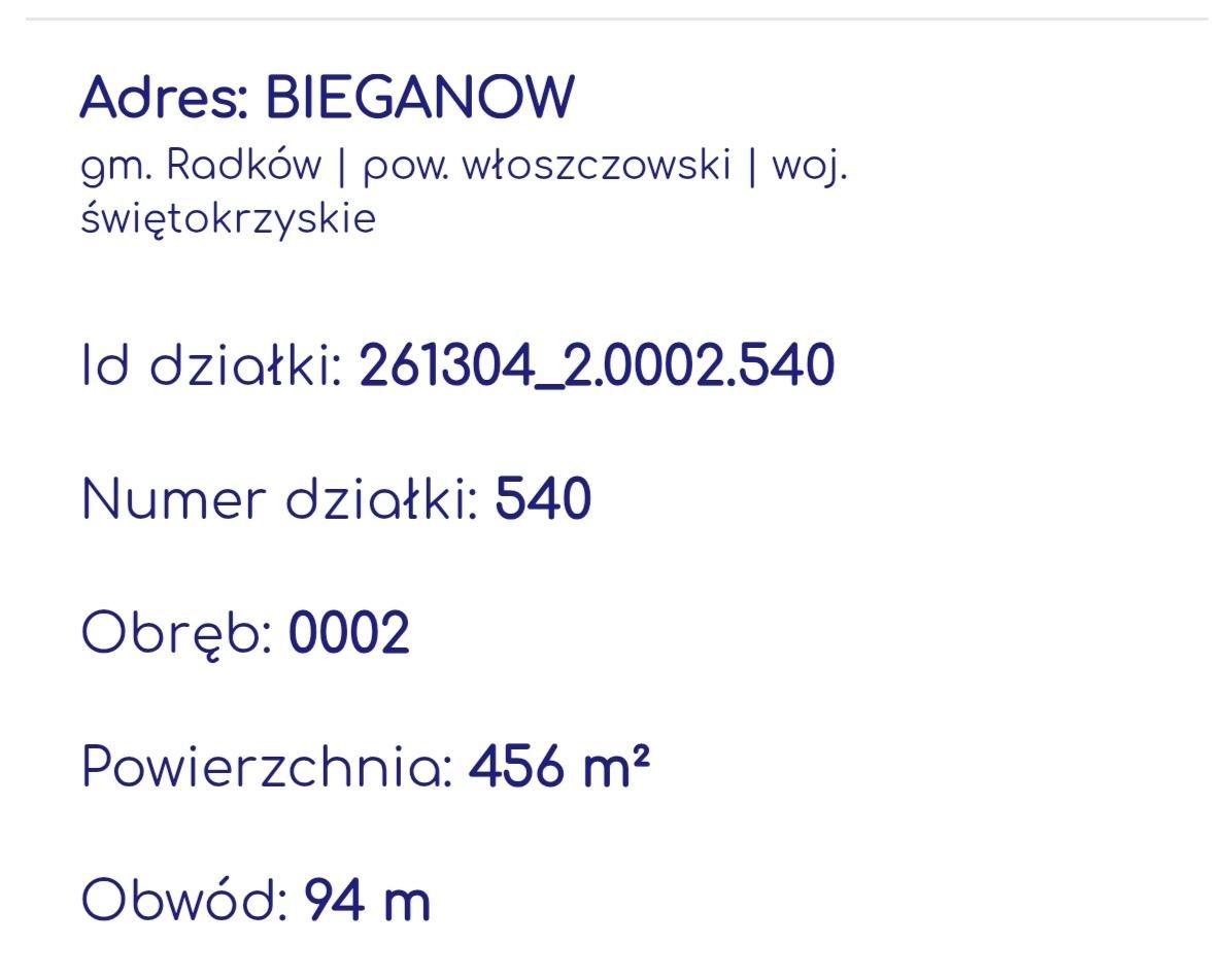 Działka budowlana Bieganów. Zdjęcie 4