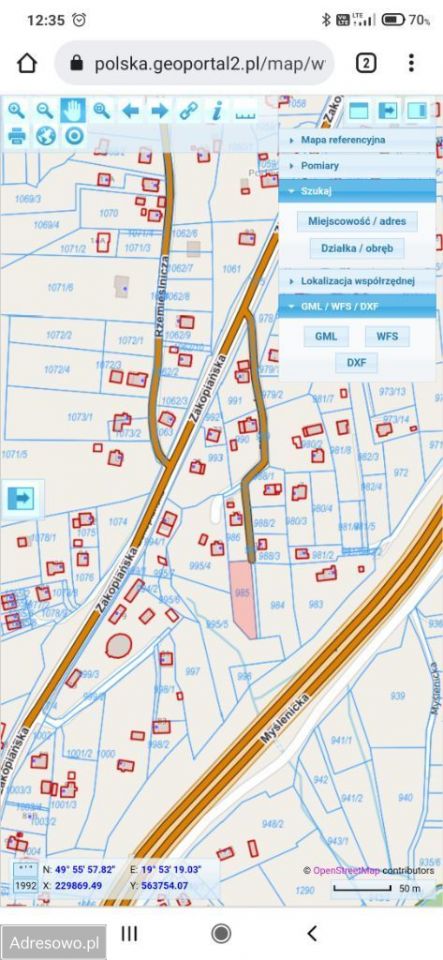 Działka budowlana Mogilany, ul. Jaśminowa. Zdjęcie 4