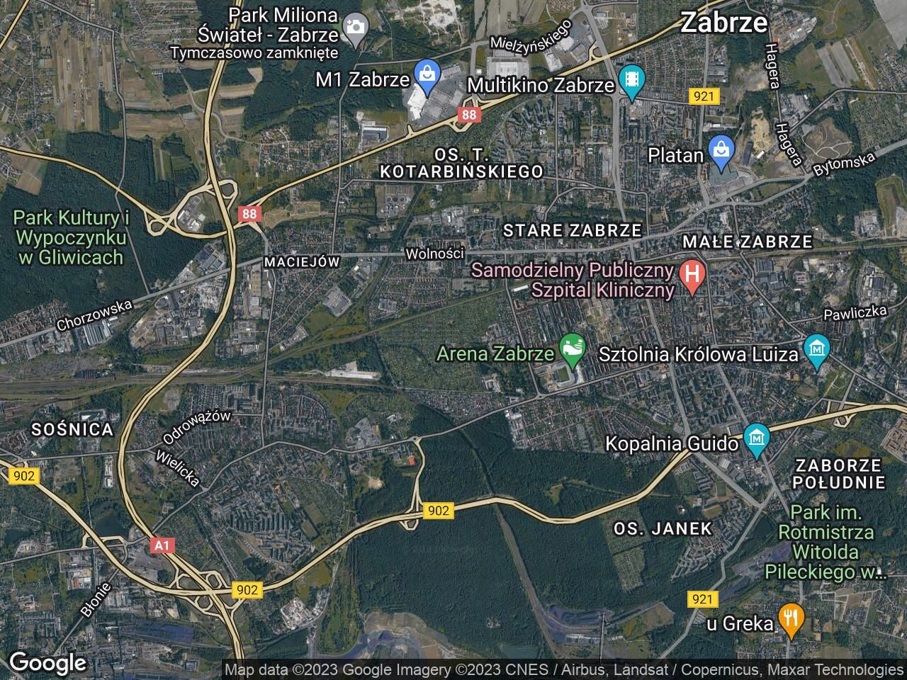 Działka rekreacyjna Zabrze Centrum, ul. Stanisława Webera