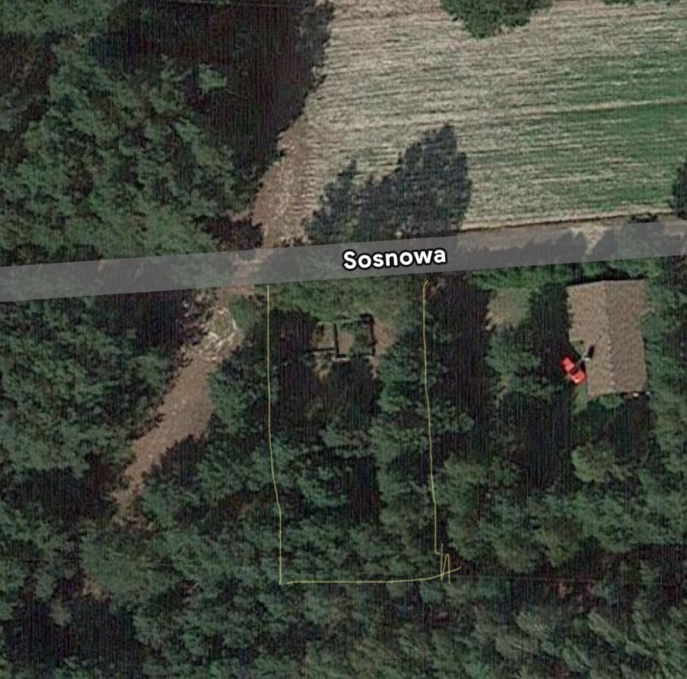 Działka rekreacyjna Strachów, ul. Sosnowa