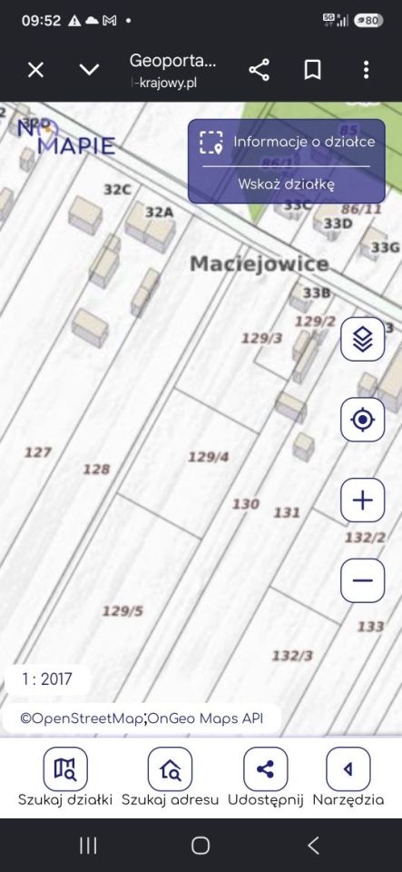 Działka budowlana Maciejowice. Zdjęcie 2