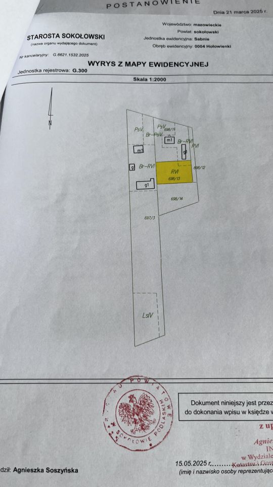 Działka budowlana Hołowienki. Zdjęcie 5