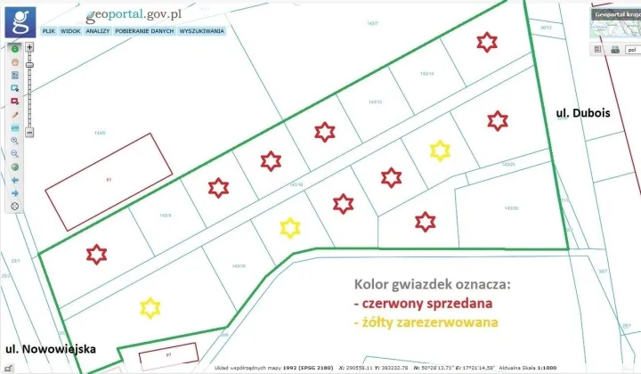 Działka budowlana Nysa Dolna Wieś, ul. Stanisława Dubois