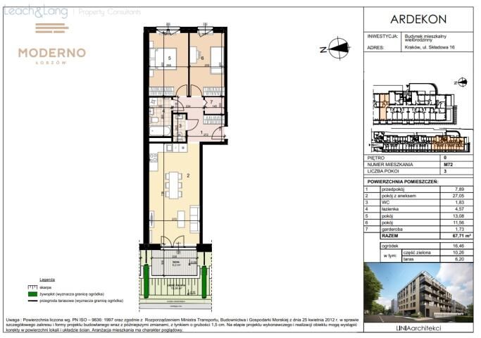 Mieszkanie 3-pokojowe Kraków Krowodrza, ul. Składowa. Zdjęcie 7