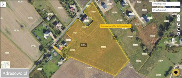 Działka inwestycyjna Węgrowo. Zdjęcie 1