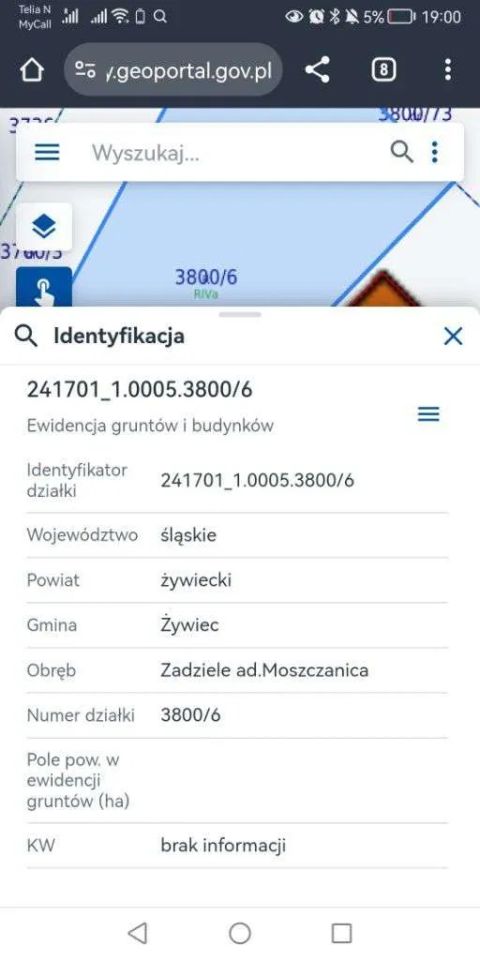 Działka rekreacyjna Żywiec, ul. Działy Zadzielskie