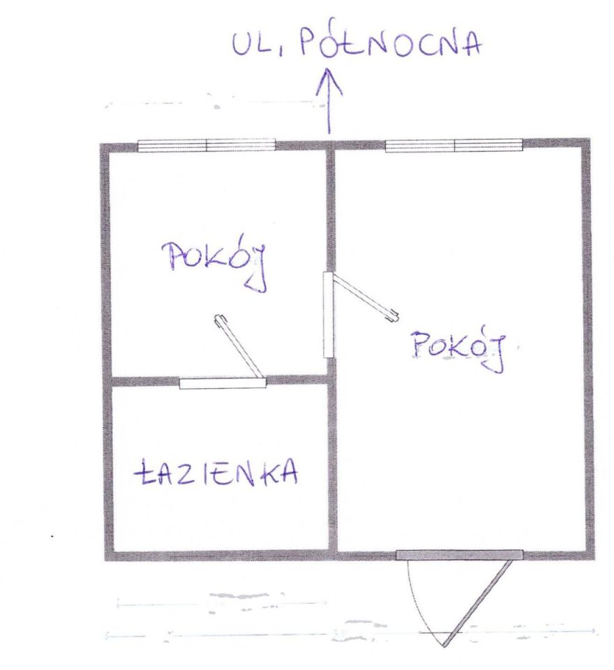 Mieszkanie 2-pokojowe Łódź Śródmieście, ul. Północna. Zdjęcie 2