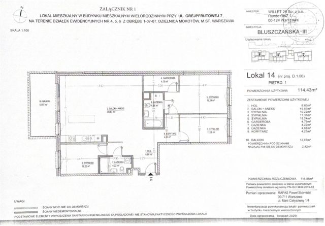 Mieszkanie 4-pokojowe Warszawa Mokotów. Zdjęcie 20
