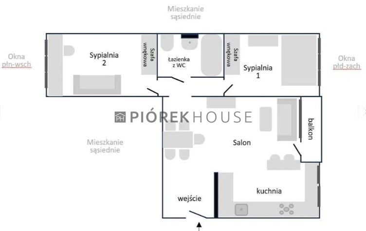 Mieszkanie 3-pokojowe Warszawa Mokotów, ul. Braci Pillatich. Zdjęcie 8