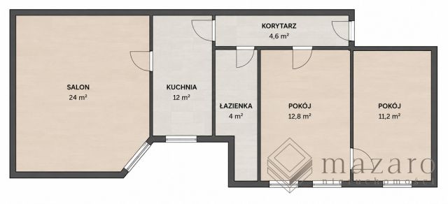 Mieszkanie 3-pokojowe Bydgoszcz Śródmieście, ul. Dworcowa. Zdjęcie 2