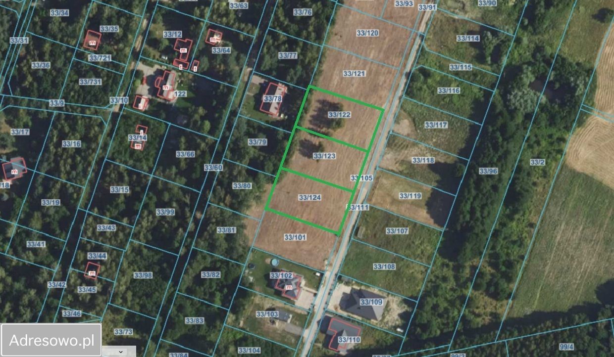 Działka budowlana Adamów-Parcel