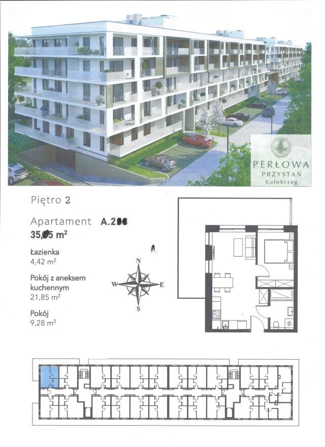 Mieszkanie 2-pokojowe Kołobrzeg, ul. Jana Kasprowicza. Zdjęcie 14