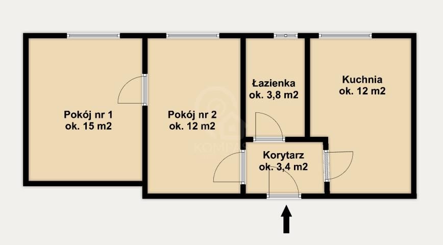 Mieszkanie 2-pokojowe Wrocław Fabryczna, ul. Grabiszyńska. Zdjęcie 15