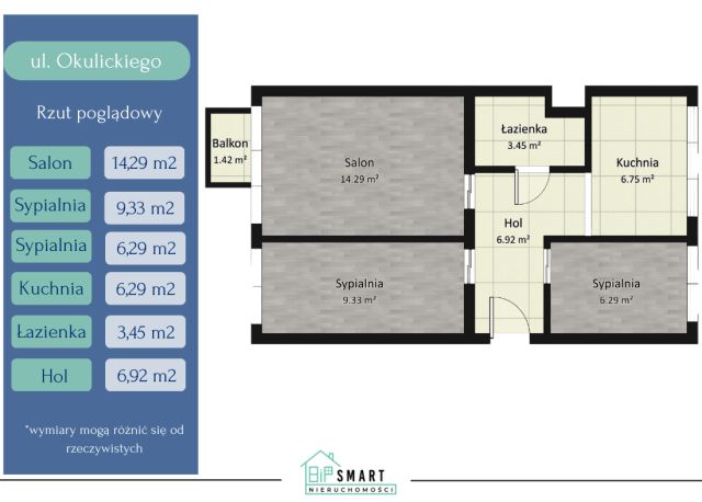 Mieszkanie 3-pokojowe Stalowa Wola, ul. gen. Leopolda Okulickiego. Zdjęcie 15