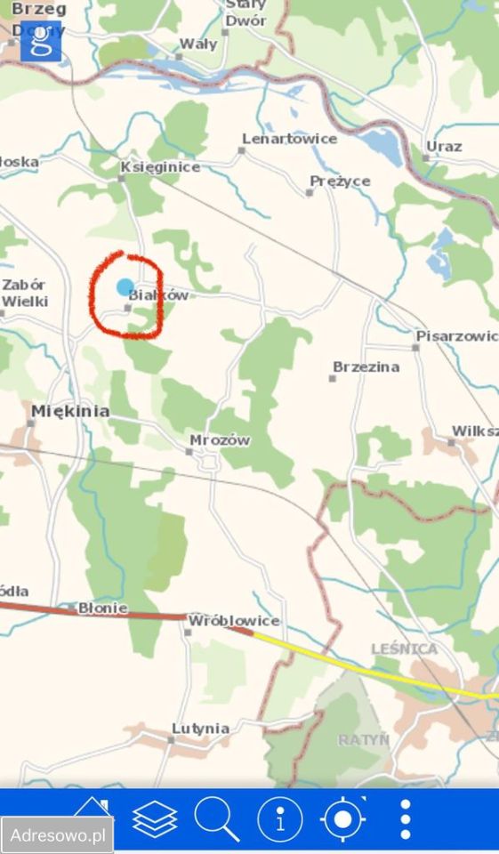 Działka rolna Białków