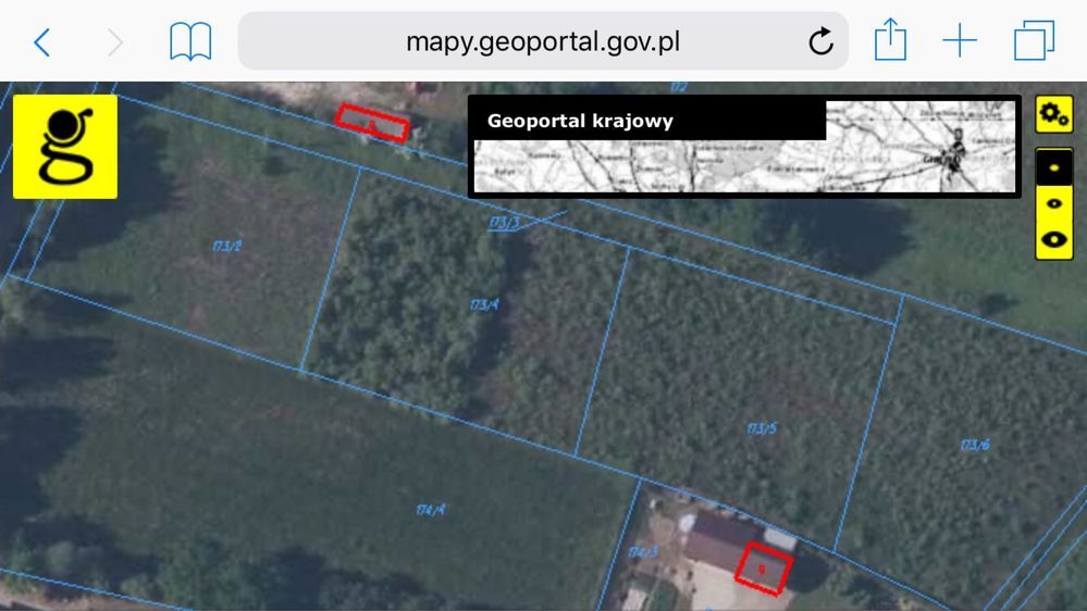 Działka budowlana Grzybów. Zdjęcie 2