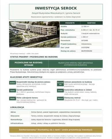 Działka inwestycyjna Serock. Zdjęcie 1