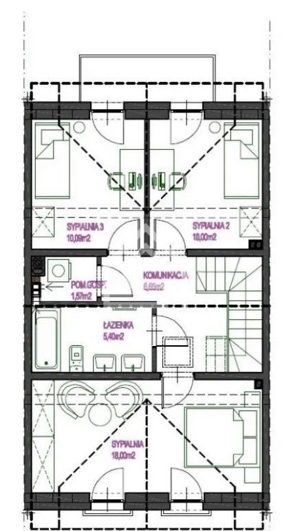 dom szeregowy, 4 pokoje Sułków. Zdjęcie 22
