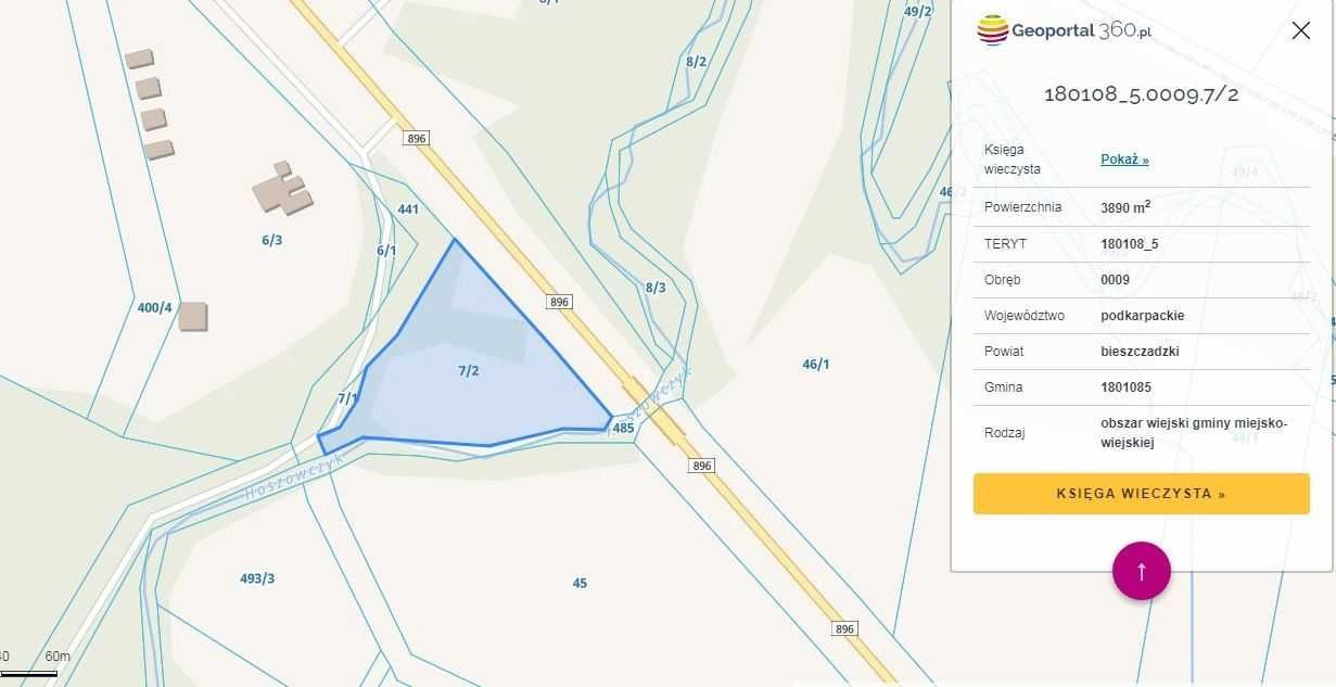 Działka budowlana Hoszów. Zdjęcie 2