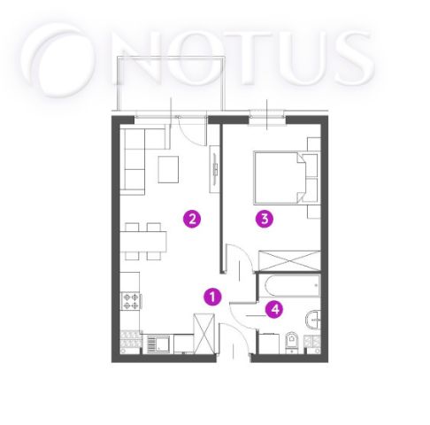 Mieszkanie 2-pokojowe Chorzów, ul. Odległa. Zdjęcie 4