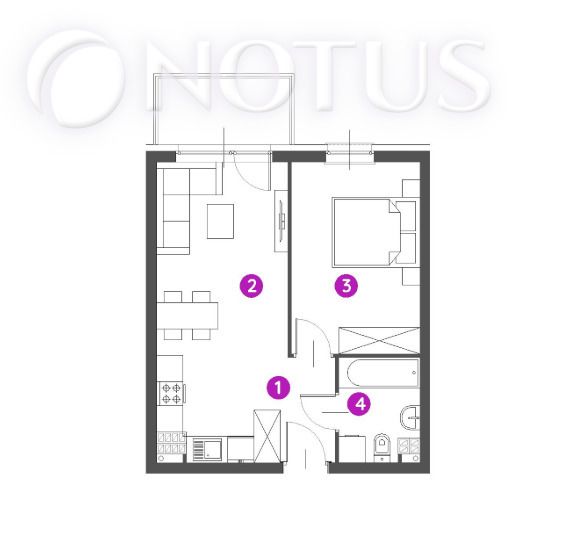 Mieszkanie 2-pokojowe Chorzów, ul. Odległa. Zdjęcie 4