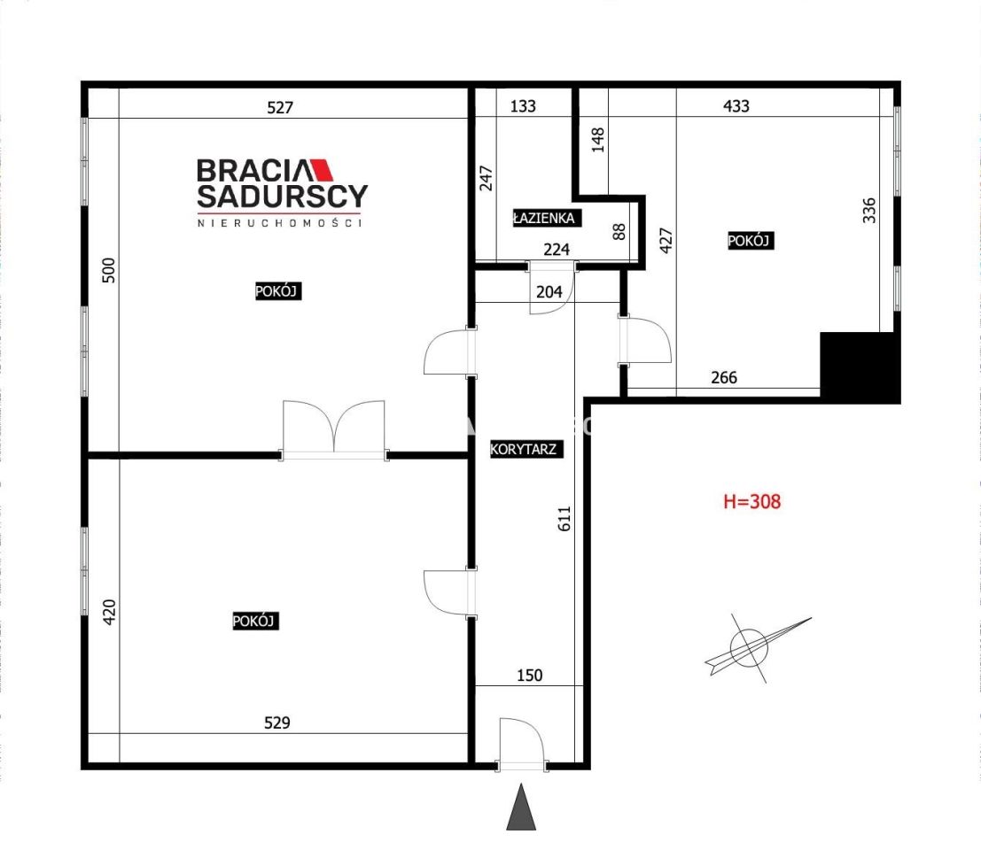 Mieszkanie 3-pokojowe Kraków Stare Miasto, pl. gen. Władysława Sikorskiego. Zdjęcie 19