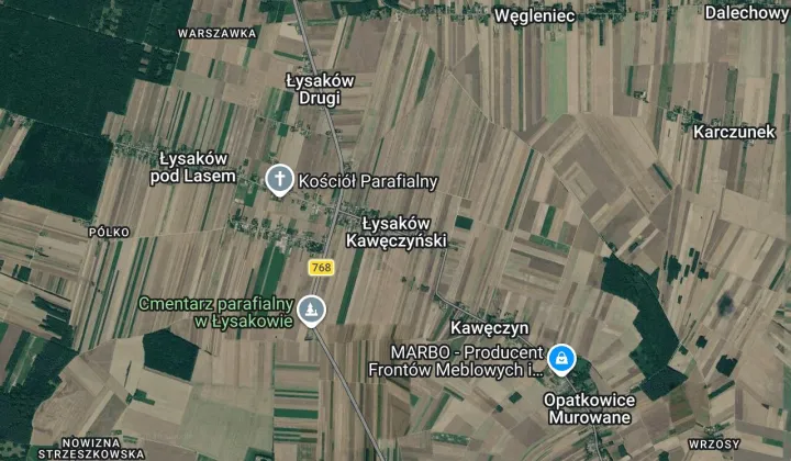 Działka budowlana Łysaków Kawęczyński