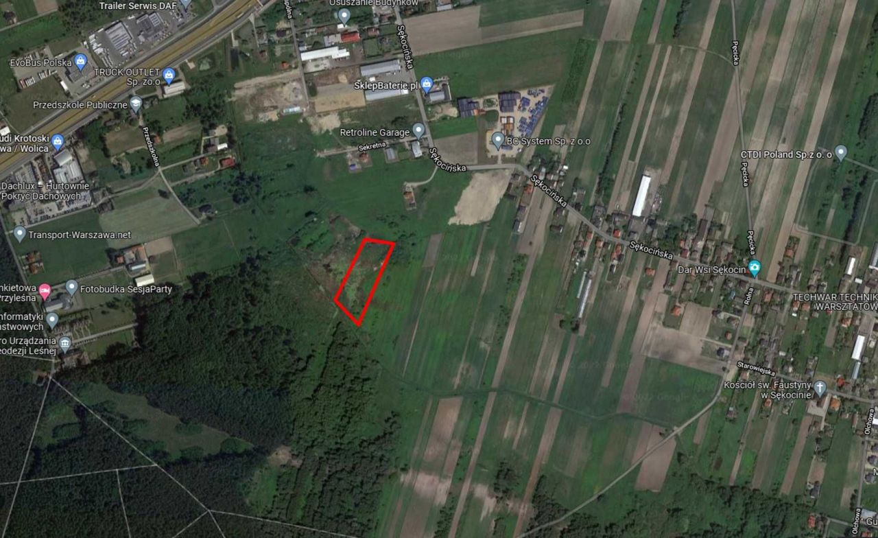 Działka budowlana Wolica, ul. Sękocińska. Zdjęcie 2