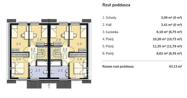 bliźniak, 3 pokoje Mnichowo. Zdjęcie 17