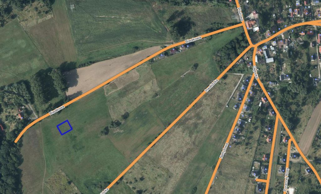 Działka budowlana Szczecin Skolwin, ul. Biwakowa. Zdjęcie 2