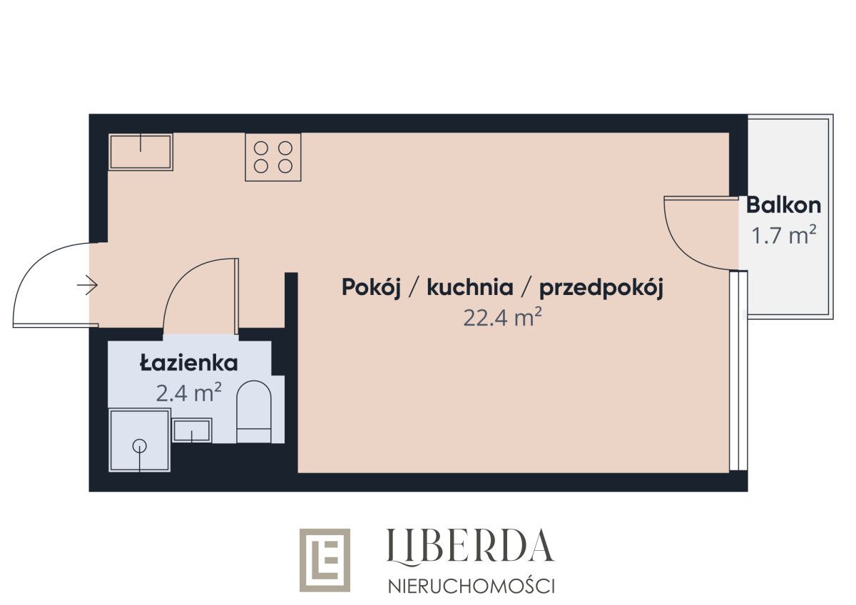 Mieszkanie 1-pokojowe Warszawa Wola, ul. Płocka. Zdjęcie 9
