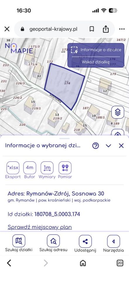 Działka budowlana Rymanów-Zdrój. Zdjęcie 6
