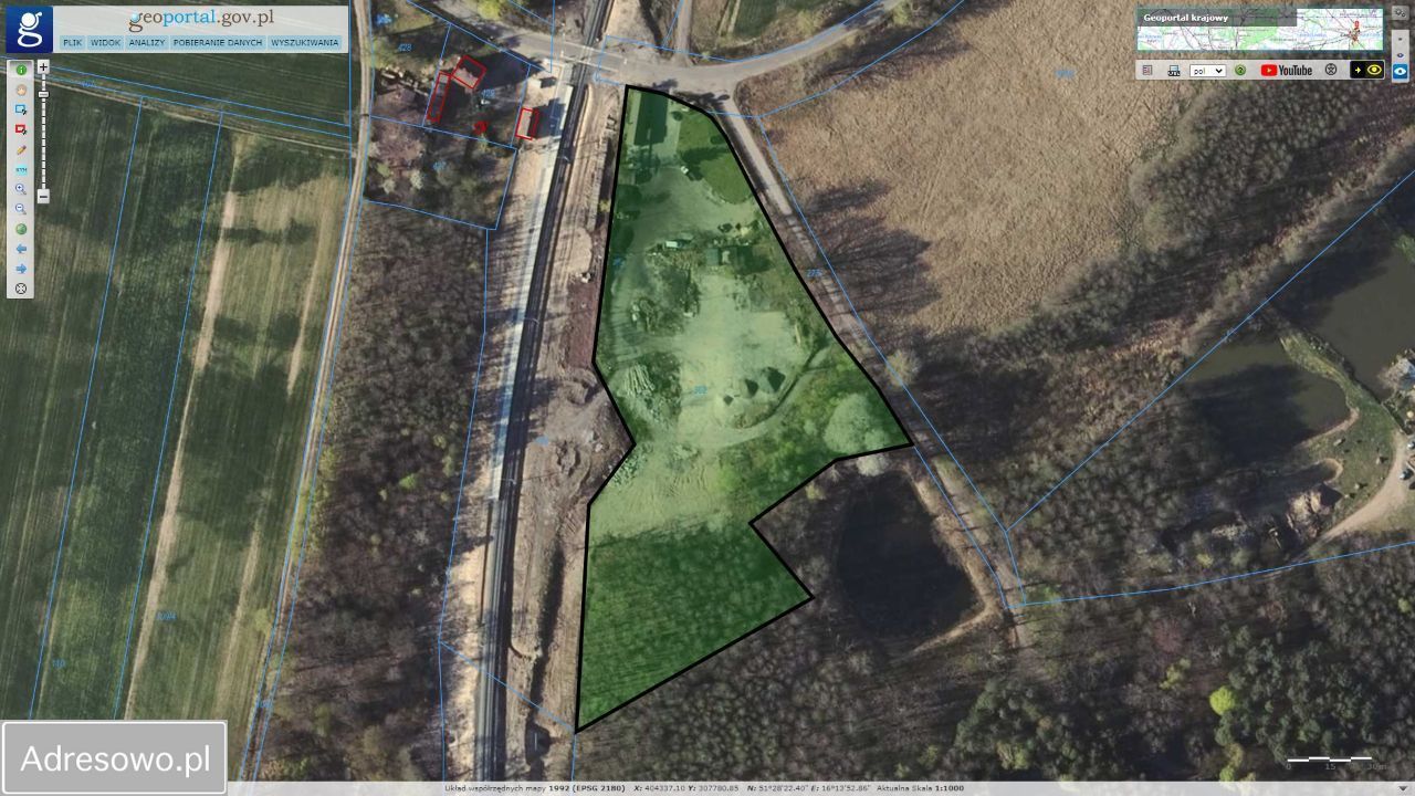 Działka inwestycyjna Rynarcice. Zdjęcie 6