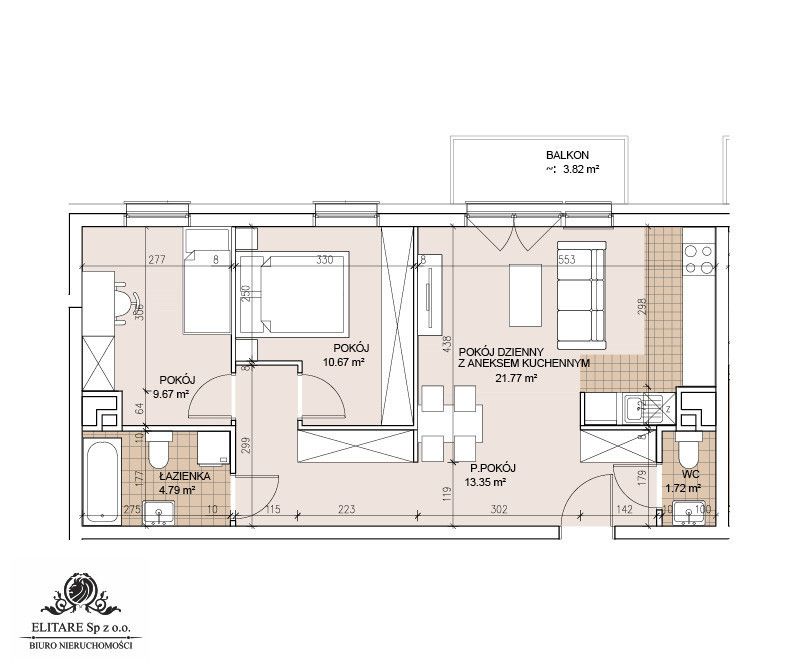 Mieszkanie 3-pokojowe Wrocław Stare Miasto, ul. Gnieźnieńska