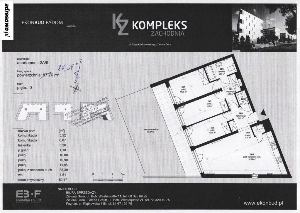 Mieszkanie 4-pokojowe Zielona Góra Centrum, ul. Zbyszka Godlewskiego. Zdjęcie 19