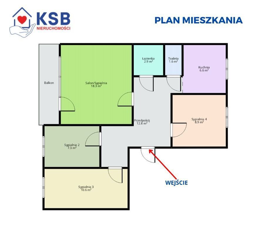 Mieszkanie 4-pokojowe Ostrowiec Świętokrzyski, os. Ogrody. Zdjęcie 17