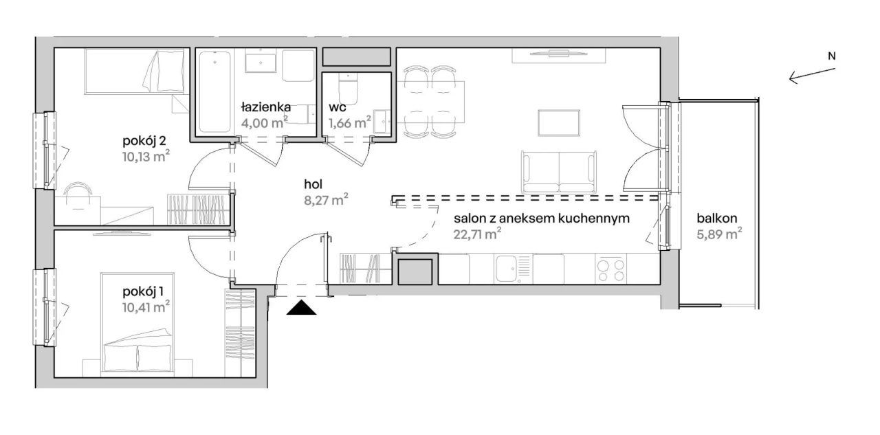 Mieszkanie 3-pokojowe Poznań Starołęka, ul. Unii Lubelskiej. Zdjęcie 7