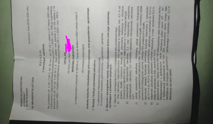 Działka budowlana Lutogniew, ul. Polna
