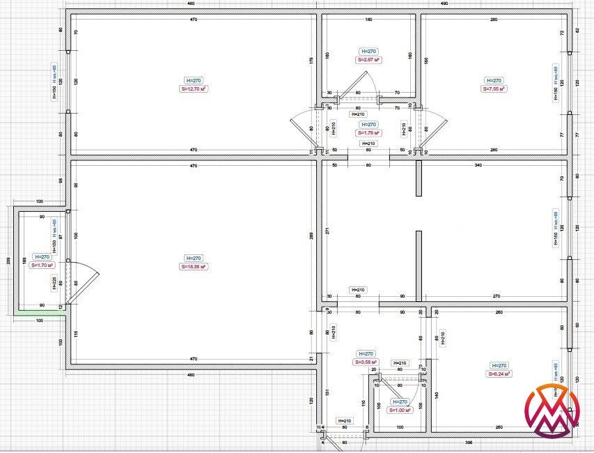 Mieszkanie 4-pokojowe Łódź Bałuty, ul. Lutomierska. Zdjęcie 13