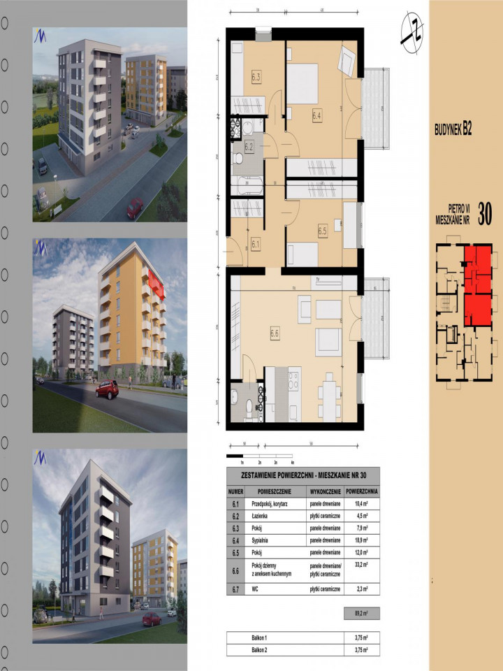 Mieszkanie 4-pokojowe Tychy, ul. Przemysłowa. Zdjęcie 3