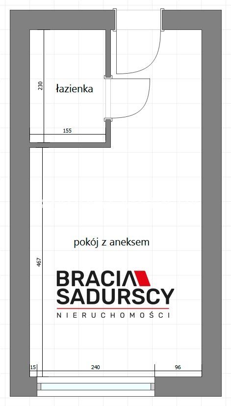 Mieszkanie 1-pokojowe Kraków Zakrzówek, ul. Kobierzyńska. Zdjęcie 19