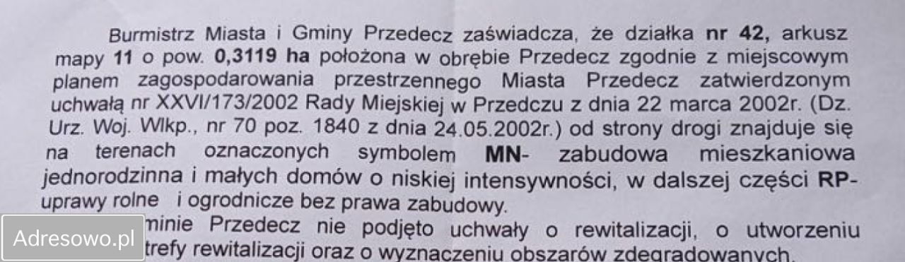 Działka budowlana Przedecz, ul. Leśna. Zdjęcie 8