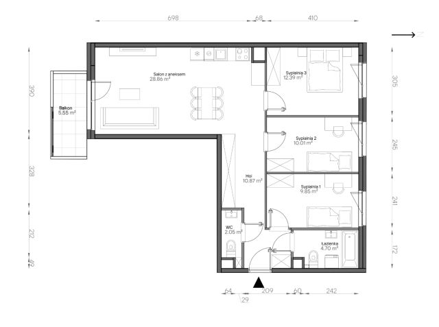 Mieszkanie 4-pokojowe Warszawa Praga-Południe, ul. Podskarbińska. Zdjęcie 7